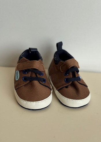 Kahverengi Erkek Bebek İlk Adım Ayakkabısı - Görsel 2