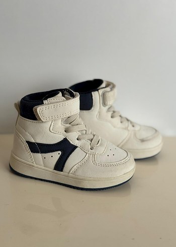 Beyaz Erkek Çocuk Spor Ayakkabı Velcro - Görsel 2