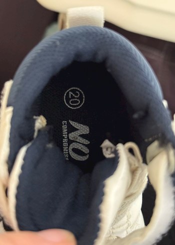 Beyaz Erkek Çocuk Spor Ayakkabı Velcro - Görsel 3