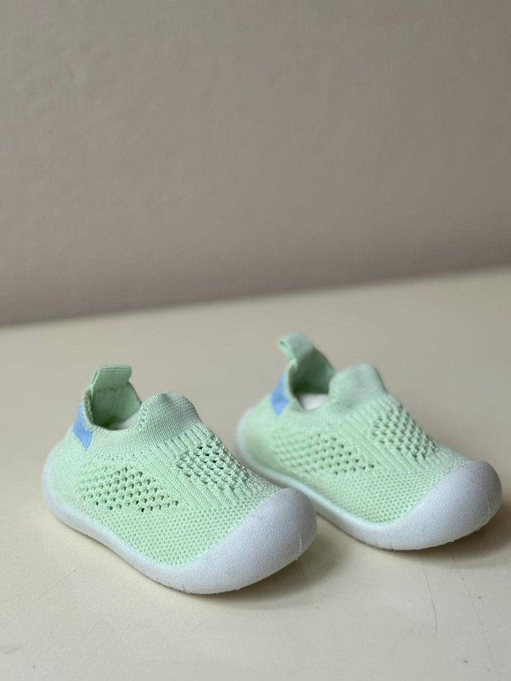 Örgü Kumaşlı Erkek Bebek İlk Adım Ayakkabısı - Görsel 2