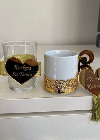 Altın Renkli Süslemeli Ayna Tepsi - Görsel 6