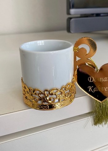 Altın Renkli Süslemeli Ayna Tepsi - Görsel 4