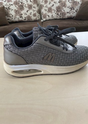 Gri Yılan Desenli Günlük Kadın Spor Ayakkabı - Görsel 7