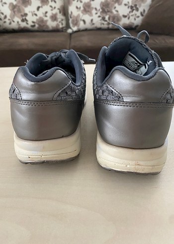 Gri Yılan Desenli Günlük Kadın Spor Ayakkabı - Görsel 5