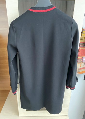 Uzun Kollu Siyah Kadın Armine Tunik - Görsel 3