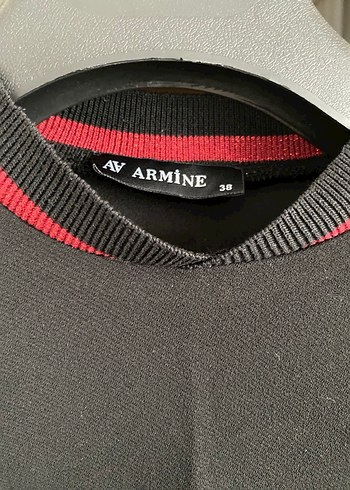 Uzun Kollu Siyah Kadın Armine Tunik - Görsel 2