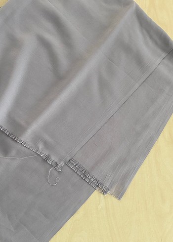 Düz Gri Bej Şal - Görsel 2