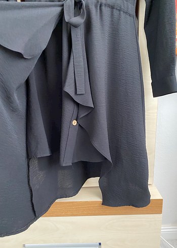 Düğmeli Siyah Uzun Kollu Tunik - Görsel 7