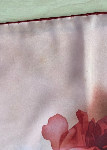 Pembe Çiçek Desenli Bohem Kadın Şal - Görsel 3