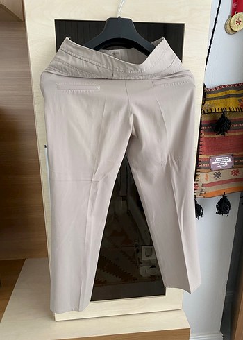 Bej  Kadın Kumaş Pantolon - Görsel 5