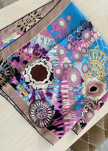 Çiçek Desenli Bohem Kadın Mısırlı Marka Eşarp - Görsel 4