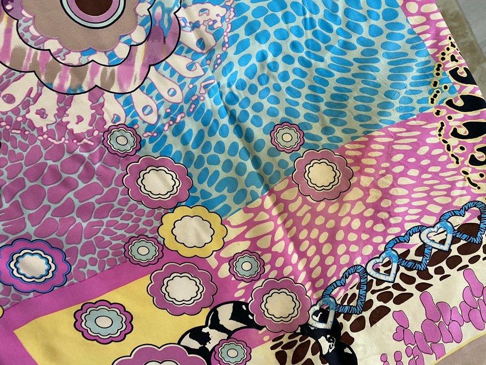 Çiçek Desenli Bohem Kadın Mısırlı Marka Eşarp - Görsel 2