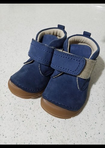 Mavi Süet Erkek Bebek İlk Adım Ayakkabısı - Görsel 3