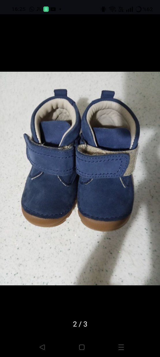 Mavi Süet Erkek Bebek İlk Adım Ayakkabısı - Görsel 2