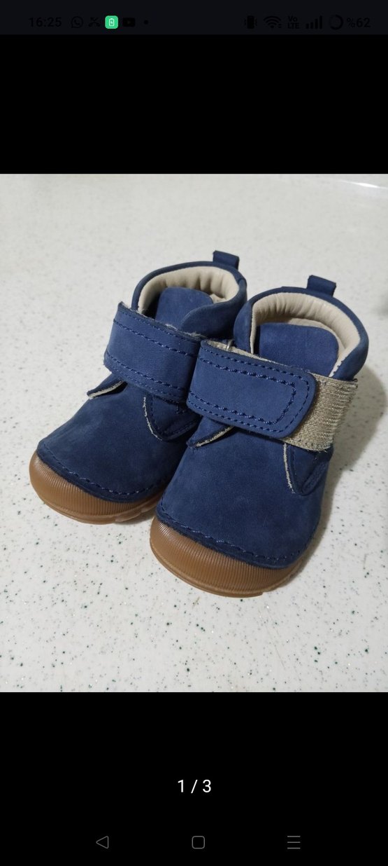 Mavi Süet Erkek Bebek İlk Adım Ayakkabısı - Görsel 3