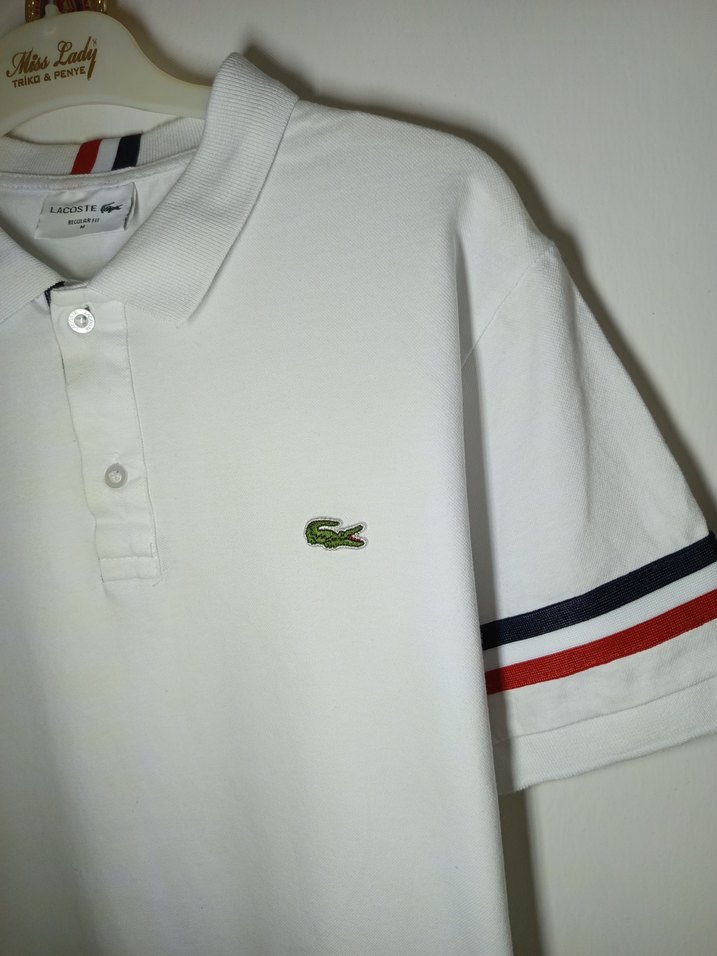 Erkek Beyaz Kısa Kollu Polo Tişört - Görsel 2