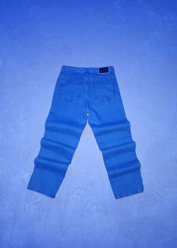 Pastel Mavi Erkek Baggy jeans Pantolon - Görsel 5