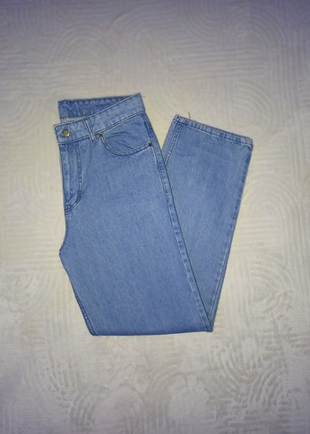 Pastel Mavi Erkek Baggy jeans Pantolon - Görsel 2