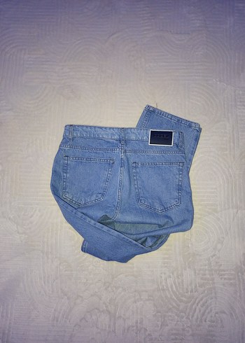 Pastel Mavi Erkek Baggy jeans Pantolon - Görsel 7