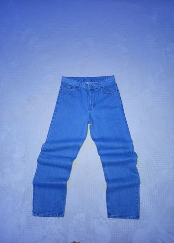 Pastel Mavi Erkek Baggy jeans Pantolon - Görsel 6