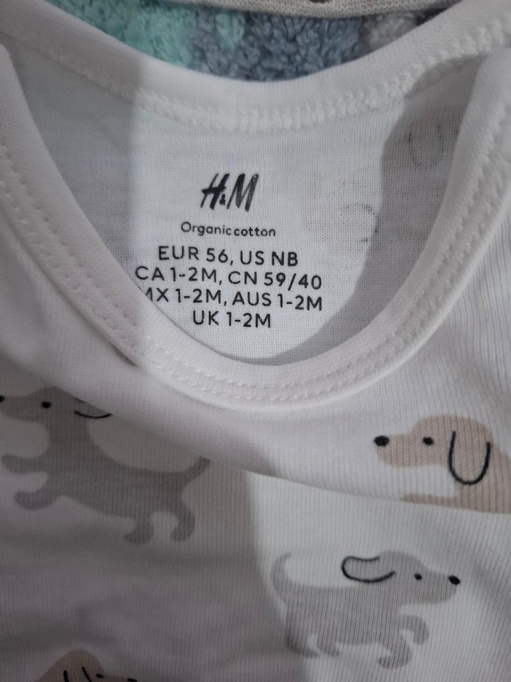 CARTERS ve H&M Erkek Bebek Kısa Kollu Pamuklu Body Zıbın - Görsel 5