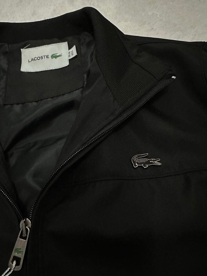 Lacoste Siyah Fermuarlı Erkek Ceket - Görsel 3