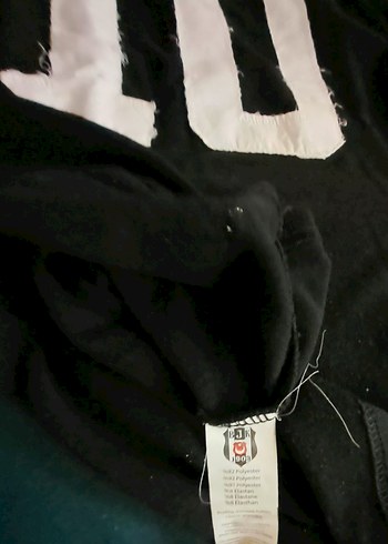 Pamuk Siyah-Beyaz Kısa Kollu bjk forma - Görsel 4