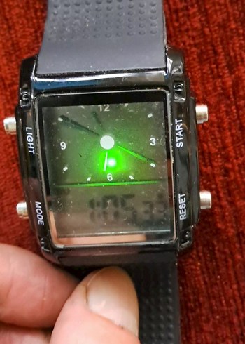 Siyah Dijital Erkek Biker Saat - Görsel 2