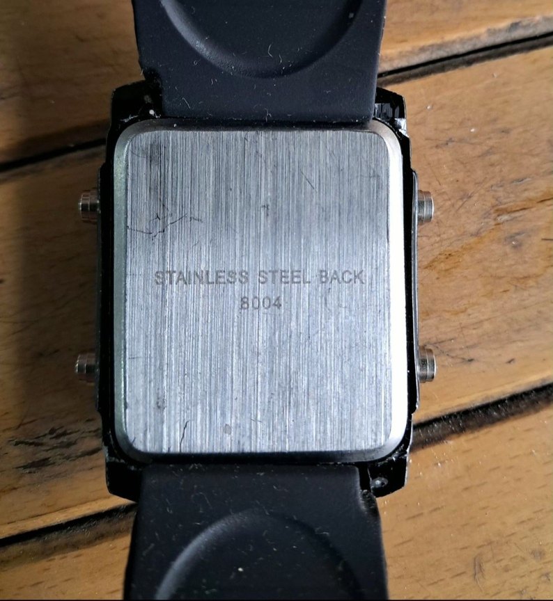 Siyah Dijital Erkek Biker Saat - Görsel 3