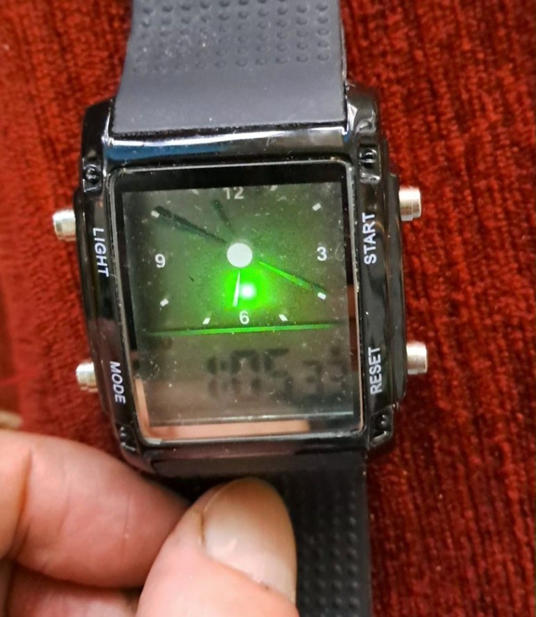 Siyah Dijital Erkek Biker Saat - Görsel 2