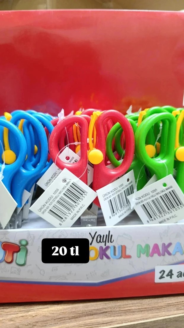 Renkli Paslanmaz Çelik Okul Makası - Görsel 2