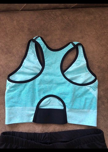 Kadın Turkuaz İki Parça Spor Takım - Görsel 4