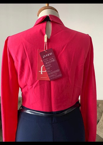 Uzun Kollu, Nakışlı, Kırmızı Kadın Elbise - Görsel 7