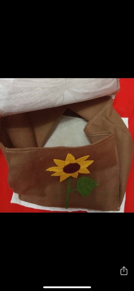 Ayçiçeği Desenli Kahverengi Mutfak Önlüğü - Görsel 5