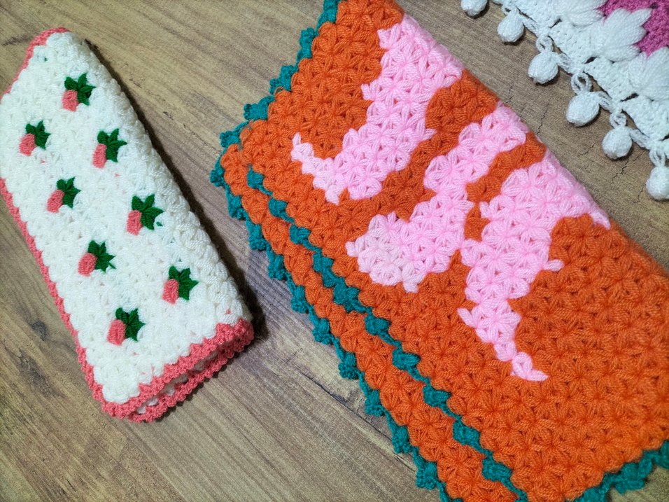 Renkli Örgü Banyo Süngeri - Görsel 2