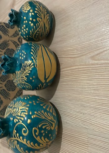 Turkuaz Renkli Karanlık Nar Figürleri - Görsel 2