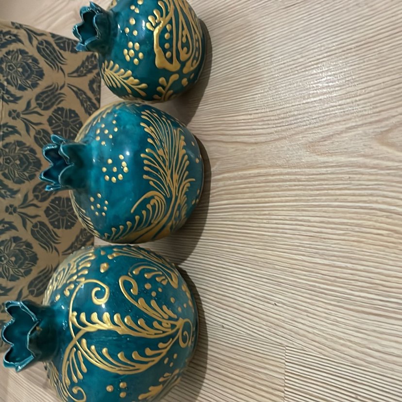 Turkuaz Renkli Karanlık Nar Figürleri - Görsel 3