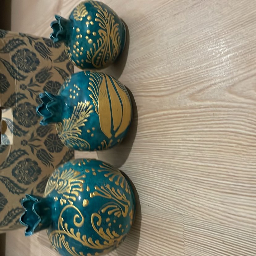 Turkuaz Renkli Karanlık Nar Figürleri - Görsel 2