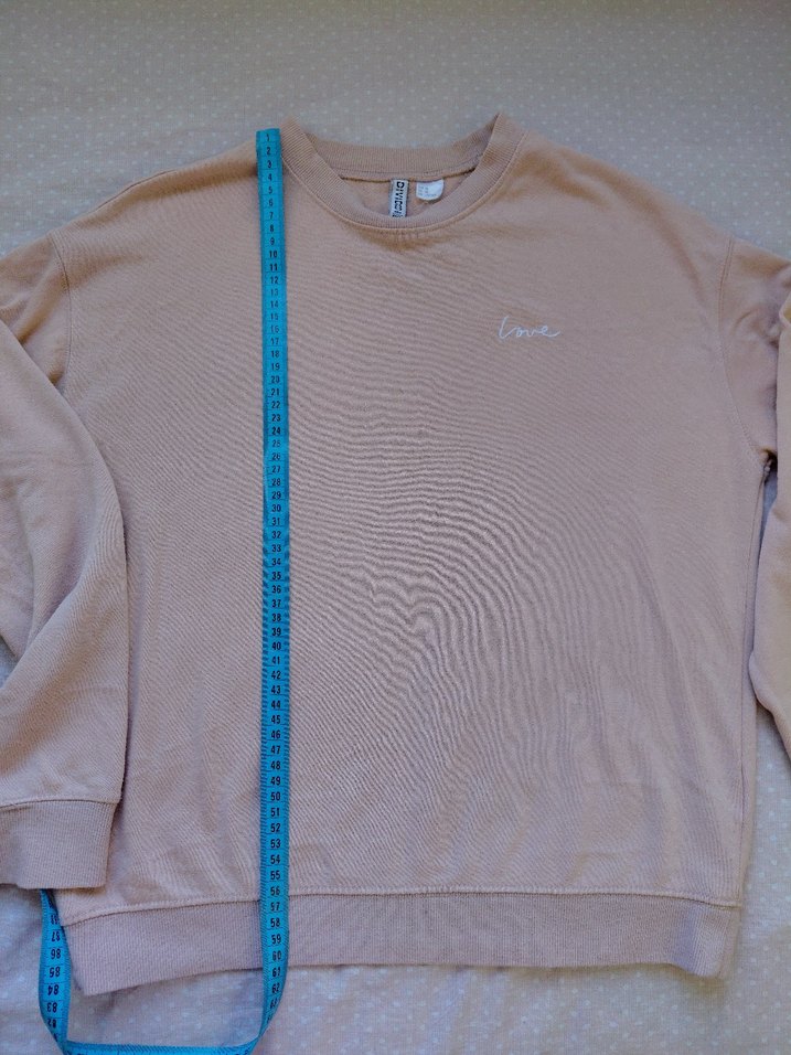 Bej Kadın Uzun Kollu Basic Sweatshirt - Görsel 4