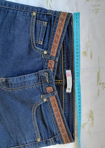 Kadın Lacivert Düşük bel Kot Pantolon - Görsel 3