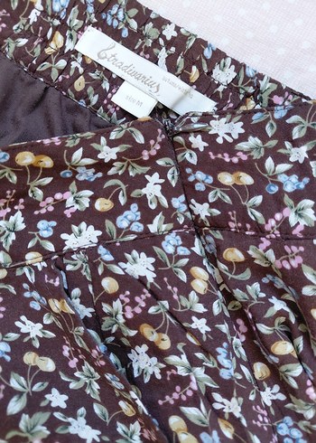 Kahverengi Retro Mini Etek - Görsel 4