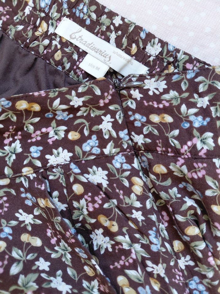 Kahverengi Retro Mini Etek - Görsel 4