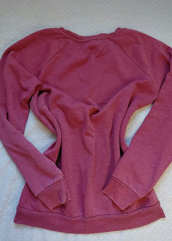 Koyu pembe Kadın Sweatshirt - Görsel 3