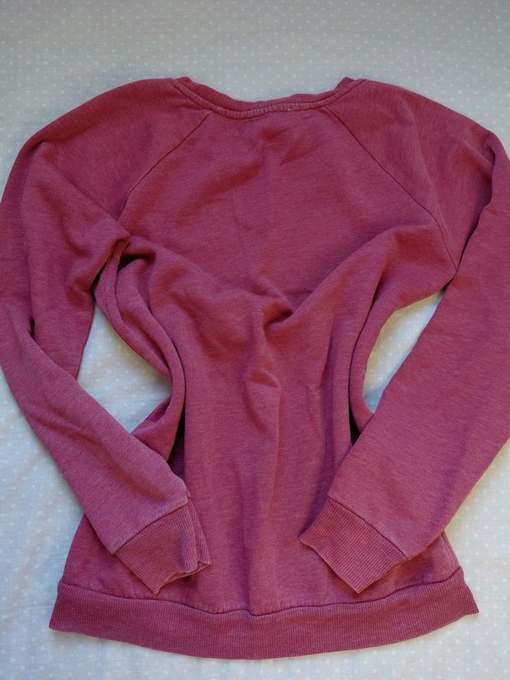 Koyu pembe Kadın Sweatshirt - Görsel 3