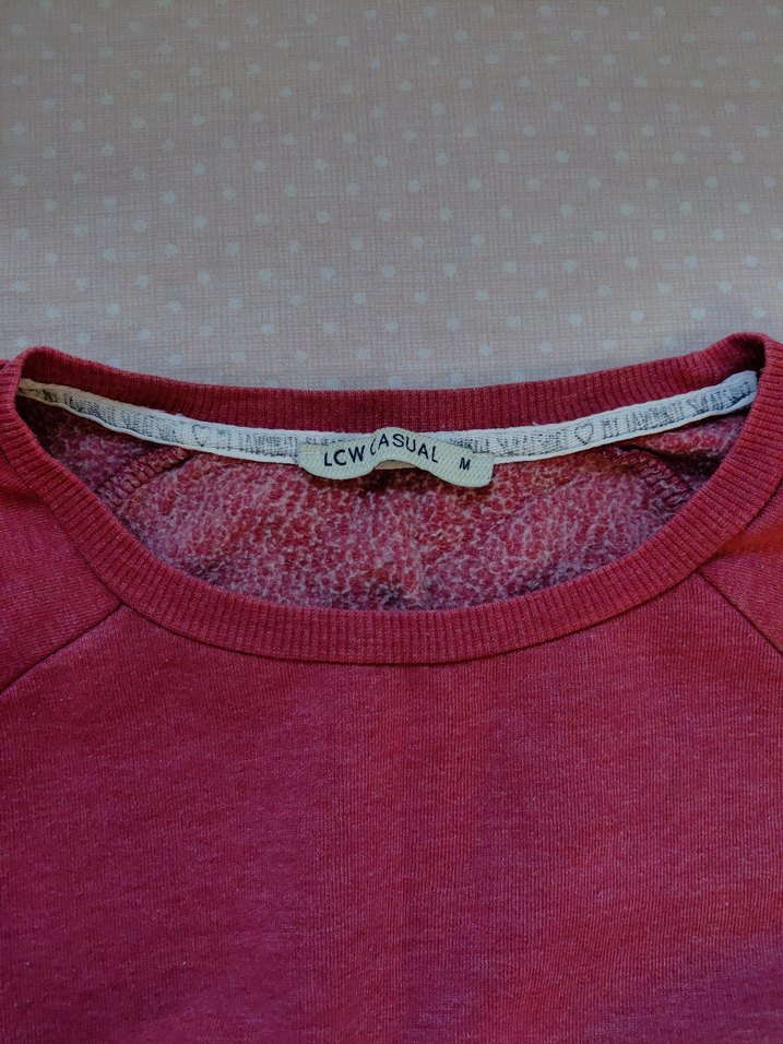 Koyu pembe Kadın Sweatshirt - Görsel 2