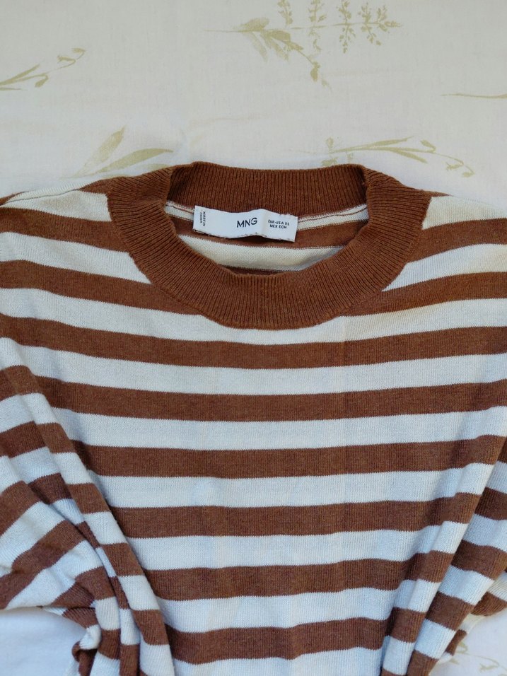 Mango Çizgili tişört - Görsel 2