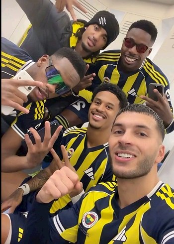 Sarı Erkek Kısa Kollu Bisiklet Yaka Tişört - Görsel 2