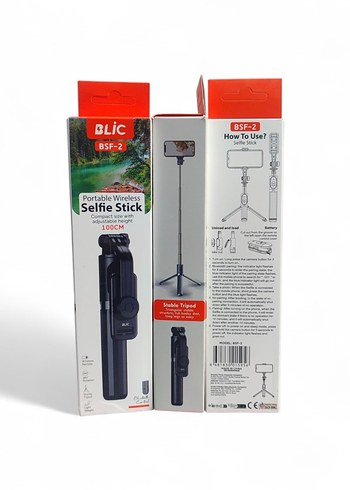 BLIC Siyah Kablosuz Selfie Çubuğu ve Tripod - Görsel 2