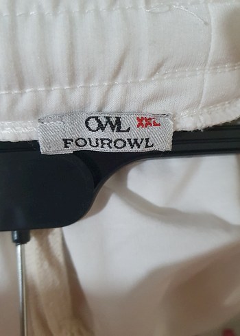 Beyaz iki iplik bol paça eşofman. - Görsel 3