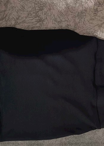 Siyah Dar Kesim Mini Etek - Görsel 2